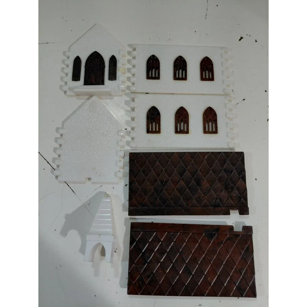 Plasticville O/S Gauge Model Railroad Scenery Church Building Kit